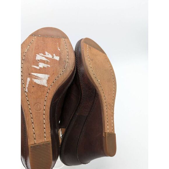 Timberland boot company Marge peep toe slingback wedged sandals size 7 - Picture 7 of 8